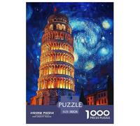 Puzzle 1000 Pezzi Leaning Tower of Pisa Classico Per Carta Al 100% Regalo Perfett Great Architecture Classici Per Adulti E Bambini Per Adulti 14+ 38x26cm/1000pcs