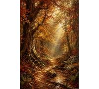 Puzzle 1000 pezzi legno Foresta autunnale nella nebbia