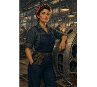 Puzzle 1000 pezzi legno Ingegnera aeronautica anni Quaranta