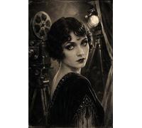 Puzzle 1000 pezzi legno Stella del cinema muto anni 1920