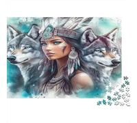 Puzzle 1000 pezzi Leone bianco mitico sfida impossibile regalo educativo decorazione casa regalo per adulti e ragazzi 14+