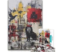 Puzzle 1000 pezzi Leoni Re dei Troni Un'opera d'arte Opera d'arte Regalo per e dai 14 anni in su 38x26cm