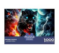 Puzzle 1000 Pezzi Leopard Puzzle Impossibili Carta Al 100% Idea Regalo Uomo E Donna Wildlife Theme Regalo Per Adulti E Bambini Adulti E Bambini Dai 14 Anni 38x26cm/1000pcs
