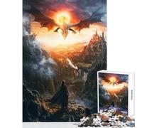 Puzzle 1000 pezzi "L'eredità del drago" giocattoli antistress regalo per compleanni gioco educativo con pezzi completamente interconnessi di forma casuale dimensioni 38x52cm