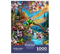Puzzle 1000 Pezzi Libellula | Puzzle Impossibile | Gioco Di Sfida Intellettuale Puzzle | Attività Manuale Antistress 70x50cm/1000pcs