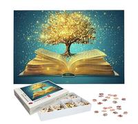 Puzzle 1000 Pezzi Libri, Puzzle Magia 1000 Pezzi Arte per Adulti e Bambini, Misura: 75x50 cm, Puzzles Legno per Adulti con Squisita Scatola di Imballaggio, Idea Regalo Donna, Regalo Uomo, -7123