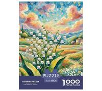 Puzzle 1000 Pezzi Lily of The Valley Qualità Premium Landscape Painting Intrattenimento Creativo Divertimento Per Adulti Regalo Per Adulti E Bambini Da 14 Anni E Più 38x26cm/1000pcs