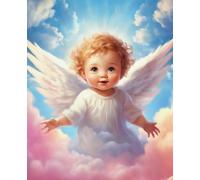 Puzzle 1000 Pezzi - Little Angelss Oil Painting - Fun Puzzle - Giochi Antistress Per Famiglie - Giocattoli Da Sfida Per Adulti - Wall Decor Gifts Zx170Ap