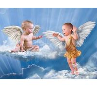 Puzzle 1000 Pezzi - Little Angelss Oil Painting - Fun Puzzle - Giochi Antistress Per Famiglie - Giocattoli Da Sfida Per Adulti - Wall Decor Gifts Zx169Ap