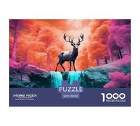 Puzzle 1000 Pezzi Lonely Deer | Puzzle Magic Forest Per Adulti E Bambini Con Una Misura Di 70x50cm/1000pcs | Regalo Per Adulti E Bambini Da 14 Anni E Più