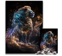Puzzle 1000 pezzi "L'orgoglio infinito del leone" per adulti, perfetto per il divertimento in famiglia, giochi di società, bomboniere per feste di compleanno, 50x75cm/19,68x29,52 pollici