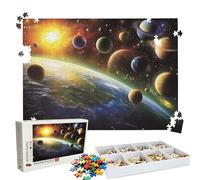 Puzzle 1000 Pezzi luce solare universo, Puzzle 1000 Pièces Challenge Impossible, Puzzles 75x50 cm Taglia Grande Adulti, Giochi Educativo per Famiglie, Puzzles Classici, Decorazioni Casa W3H-406