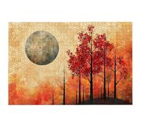Puzzle 1000 Pezzi Luna per Adulti, 75x50 cm Puzzle Paesaggi per Decorazione Parete, Giochi Educativo per Famiglie, Puzzles Arte in Legno Impegnativi, 1000 Pezzi Puzzles per Regalo Donne e Uomo, -8876