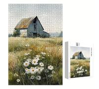 Puzzle 1000 Pezzi - Margherita & Cabina - Puzzle in Legno Durevole con Lettere sul Retro - 75 x 50 cm - Hobby Creativo Senza Polvere - Articolo per Collezionisti e 14 Anni in Su P3#820