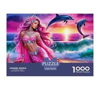 Puzzle 1000 Pezzi Mermaid Per Adulti E Bambini Più Grandi Puzzle Classico Collection The World in Books Idea Regalo Uomo E Donna 70x50cm/1000pcs