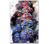 Puzzle 1000 pezzi moderno moto Racing Star poster di carta giocattolo per adulti gioco di decompressione 50 x 70 cm