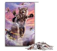 Puzzle 1000 pezzi Monster Cat Empire State Puzzle in legno per bambini Interazione genitori-figli 1000 pezzi