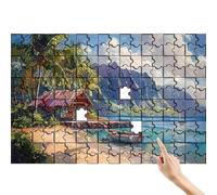 Puzzle 1000 Pezzi Montagna, Oceano Puzzle Adulti, Giocattolo Educativo Colorato e Interessante Impostato con Scatola, Sfida Impossibile Gioco Arte Educativo per Unico Regalo Donna Decorazioni Casa M-7
