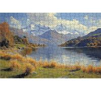 Puzzle 1000 Pezzi, Montagna Puzzle 1000 Pezzi per Adulti, Giochi di Puzzles Albero Legno per Tutta la Famiglia, DIY Puzzles per Quadri Moderni Soggiorno Regalo Donna Uomo Festival 75 x 50CM RXPT-9504