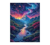 Puzzle 1000 Pezzi Montagne Fiumi, Gioco Educativo e Stimolante, Sviluppare Memoria, Logica e Manualità, Giochi Rilassamento e Intelligence Puzzle per Adulti 1000 Pezzi