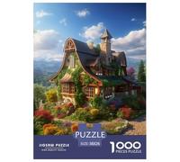 Puzzle 1000 Pezzi Mountain Village Cottage Qualità Premium Flower Group Puzzle Impegnativo Divertimento Per Adulti Per Adulti E Ragazzi 38x26cm/1000pcs