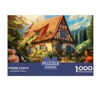 Puzzle 1000 Pezzi Mountain Village Cottage Qualità Premium Flower Group Puzzle Impegnativo Divertimento Per Adulti Adulti E Bambini Più Grandi 38x26cm/1000pcs