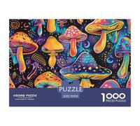 Puzzle 1000 Pezzi Mushroom Qualità Premium Picture Book Painting Multicolore Puzzle Al Divertenti Per Uomo E Donna Per Adulti E Bambini Da 12 Anni 70x50cm/1000pcs