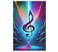 Puzzle 1000 Pezzi Musical Note Per Adulti Puzzles in Legno Per Bambini Gioco Sfida Giocattolo 78×53cm