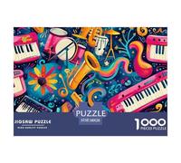 Puzzle 1000 Pezzi Musical Note Qualità Premium Musical Instrument Multicolore Divertimento Per Adulti Adulti E Bambini Più Grandi 38x26cm/1000pcs