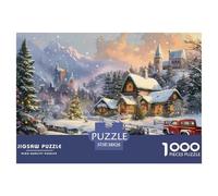 Puzzle 1000 Pezzi Natale GRBASNDOU | Per Appassionati Di Puzzle | Misura 38x26cm/1000pcs | Regalo Di Natale