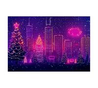 Puzzle 1000 Pezzi Natale Puzzle Città per Adulti e Tutta la Famiglie Dimensione 75x50cm Confezione di Alta Qualità, Classici Intrattenimento Creativo Divertenti Sfide per Decorazioni Natalizie K-15