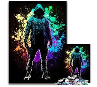 Puzzle 1000 pezzi Neon Newage Assassino Puzzle in legno Gioco interattivo per famiglie, feste, gioco di attività per famiglie 50x75CM/19,68x29,52 pollici