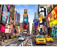 Puzzle 1000 Pezzi, New York Times Square, 70 x 50 cm, Puzzle da 1000 Pezzi per Adulti, Collezione Fantasy Puzzle, New York Jigsaw Puzzle per Adulti e Bambini - Stampa di Alta Qualità