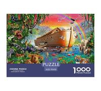 Puzzle 1000 Pezzi Noah's Ark Qualità Premium Animal World Divertimento Idea Regalo Uomo E Donna Regalo Per Adulti E Bambini Da 14 Anni E Più 70x50cm/1000pcs