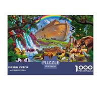 Puzzle 1000 Pezzi Noah's Ark Qualità Premium Animal World Multicolore Divertimento Per Adulti Regalo Per Adulti E Bambini Da 14 Anni E Più 38x26cm/1000pcs