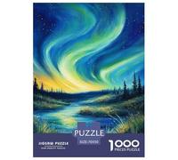 Puzzle 1000 Pezzi Northern Lights Qualità Premium Norwegian Wood Intrattenimento Creativo Divertimento Per Adulti Perfetto Per Appassionati Di Puzzle Esperti 70x50cm/1000pcs