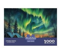 Puzzle 1000 Pezzi Northern Lights Qualità Premium Norwegian Wood Intrattenimento Creativo Puzzle Al Divertenti Per Uomo E Donna Perfetto Per Appassionati Di Puzzle Esperti 70x50cm/1000pcs