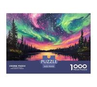 Puzzle 1000 Pezzi Northern Lights Qualità Premium Norwegian Wood Multicolore Divertimento Per Adulti Per Adulti E Bambini Da 12 Anni 70x50cm/1000pcs