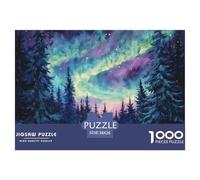 Puzzle 1000 Pezzi Northern Lights Qualità Premium Norwegian Wood Multicolore Divertimento Per Adulti Per Adulti E Ragazzi 38x26cm/1000pcs