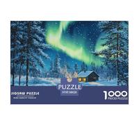 Puzzle 1000 Pezzi Northern Lights Qualità Premium Norwegian Wood Multicolore Divertimento Per Adulti Per Adulti E Ragazzi 38x26cm/1000pcs