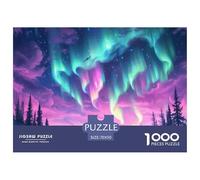 Puzzle 1000 Pezzi Northern Lights Qualità Premium Norwegian Wood Multicolore Puzzle Al Divertenti Per Uomo E Donna Adulti E Bambini Più Grandi 70x50cm/1000pcs