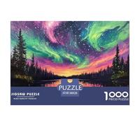 Puzzle 1000 Pezzi Northern Lights Qualità Premium Norwegian Wood Multicolore Puzzle Al Divertenti Per Uomo E Donna Per Adulti E Ragazzi 38x26cm/1000pcs