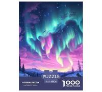 Puzzle 1000 Pezzi Northern Lights Qualità Premium Norwegian Wood Puzzle Impegnativo Divertimento Per Adulti Per Adulti E Bambini Da 12 Anni 38x26cm/1000pcs