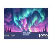 Puzzle 1000 Pezzi Northern Lights Qualità Premium Norwegian Wood Puzzle Impegnativo Divertimento Per Adulti Perfetto Per Appassionati Di Puzzle Esperti 38x26cm/1000pcs