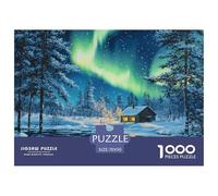 Puzzle 1000 Pezzi Northern Lights Qualità Premium Norwegian Wood Puzzle Impegnativo Divertimento Per Adulti Regalo Per Adulti E Bambini Da 14 Anni E Più 70x50cm/1000pcs