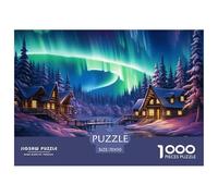 Puzzle 1000 Pezzi Northern Lights Qualità Premium Norwegian Wood Puzzle Impegnativo Divertimento Per Adulti Regalo Per Adulti E Bambini Da 14 Anni E Più 70x50cm/1000pcs