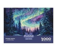 Puzzle 1000 Pezzi Northern Lights Qualità Premium Norwegian Wood Puzzle Impegnativo Puzzle Al Divertenti Per Uomo E Donna Regalo Per Adulti E Bambini Da 14 Anni E Più 70x50cm/1000pcs