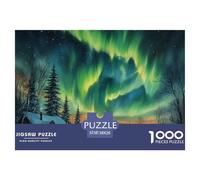 Puzzle 1000 Pezzi Northern Lights Qualità Premium Norwegian Wood Puzzle Impegnativo Puzzle Al Divertenti Per Uomo E Donna Regalo Per Adulti E Bambini Da 14 Anni E Più 38x26cm/1000pcs