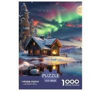 Puzzle 1000 Pezzi Norwegian Aurora Qualità Premium Northern Lights Puzzle Impegnativo Idea Regalo Uomo E Donna Perfetto Per Appassionati Di Puzzle Esperti 38x26cm/1000pcs
