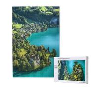 Puzzle 1000 Pezzi Oceano Puzzle Piccola città Grandi Dimensioni per Adulti Con Scatola di Imballaggio e Immagini di Riferimento,Divertenti Giochi per Tutta la Famiglia,Come Regalo per Amici 2T-1721